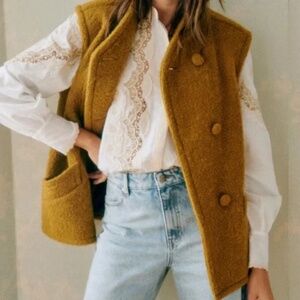 Carlo Jacket vest wool SEZANE sold out fall trendy buttons